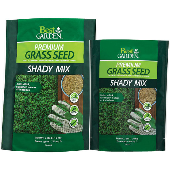 Best Garden 7 Lb. 1750 Sq. Ft. Coverage Shady Grass Seed 25277 704888