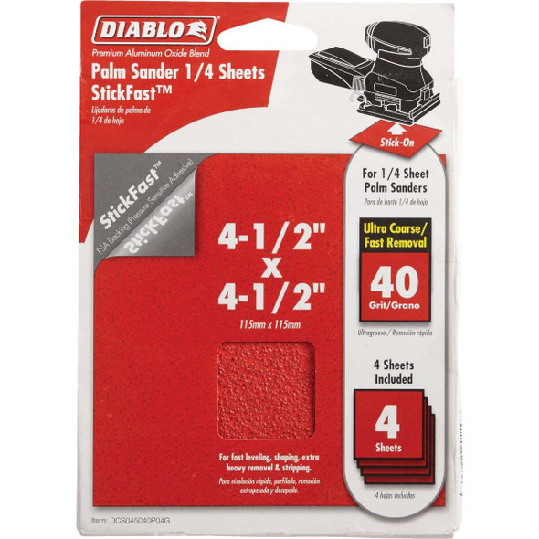 Diablo 4pk 1/4sht 40g Psa Sand DCS045040P04G