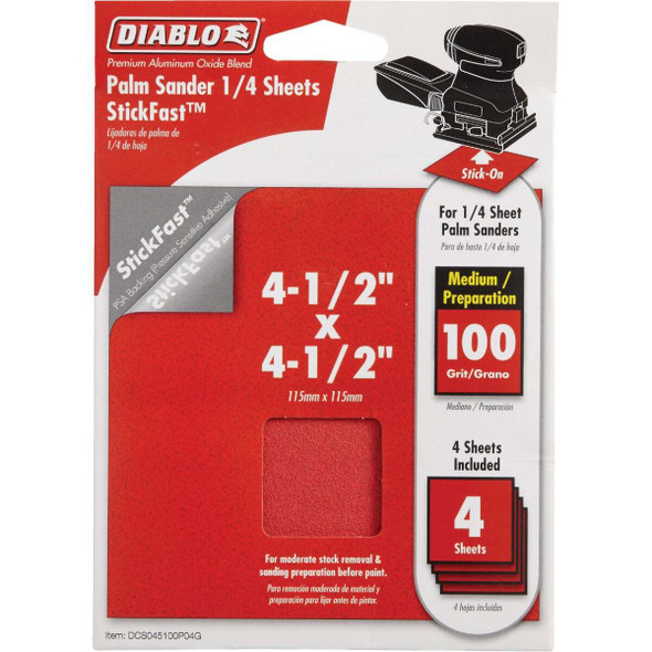 Diablo 4pk 1/4sht 100g Psa Sand DCS045100P04G