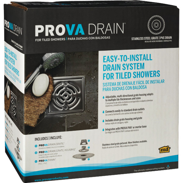 M-D Building Products PROVA DRAIN with Grate (PVC) 80208