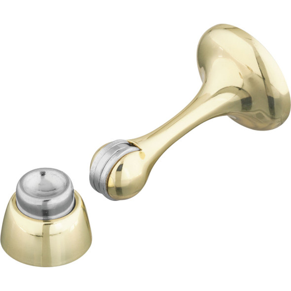 National Hardware Polished Brass Magnetic Rigid Door Stop N328-161