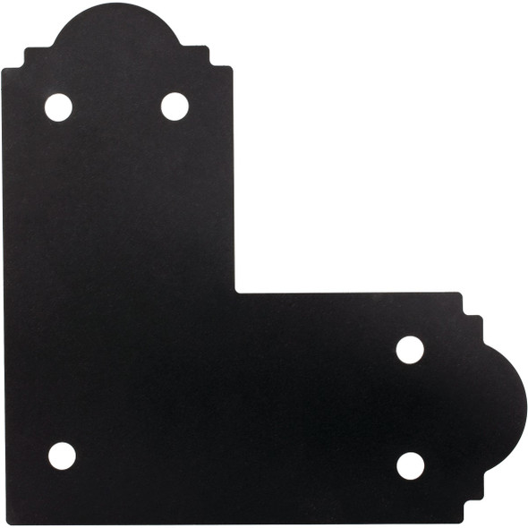 Outdoor Accents 6x6 Blk Zmax L Strap APL6 Pack of 8 Outdoor Accents 6x6 Blk Zmax L Strap APL6 Pack of 8