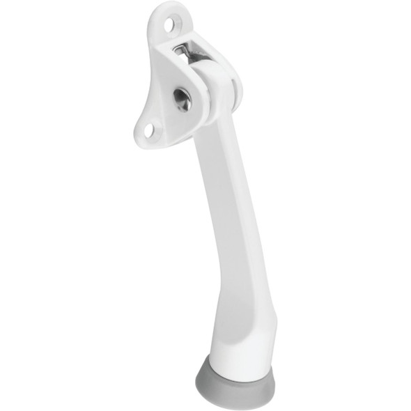 National Hardware 4 In. White Kickdown Door Holder N248-435