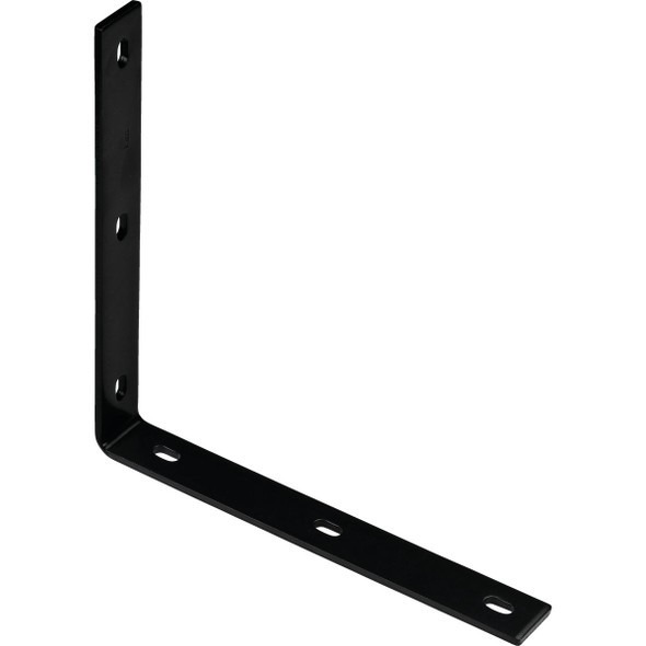 National Hardware 12.25 In. x 1.5 In. Black Heavy-Duty Corner Brace