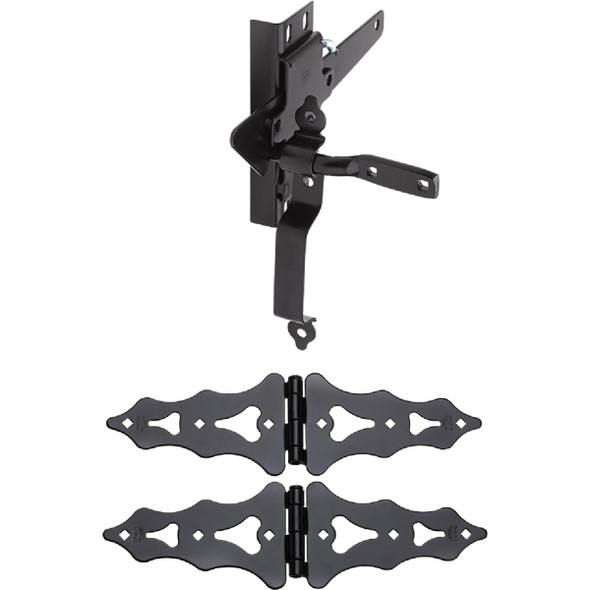 National Hardware 8 In. Black Ornamental Gate Kit N109-015