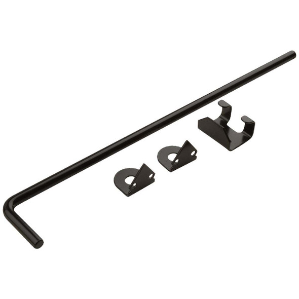 National Hardware 1/2 In. X 18 In. Black Steel Cane Bolt N177-188