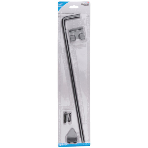 National Hardware 1-2 In. X 18 In. Black Steel Cane Bolt N177-188 201442