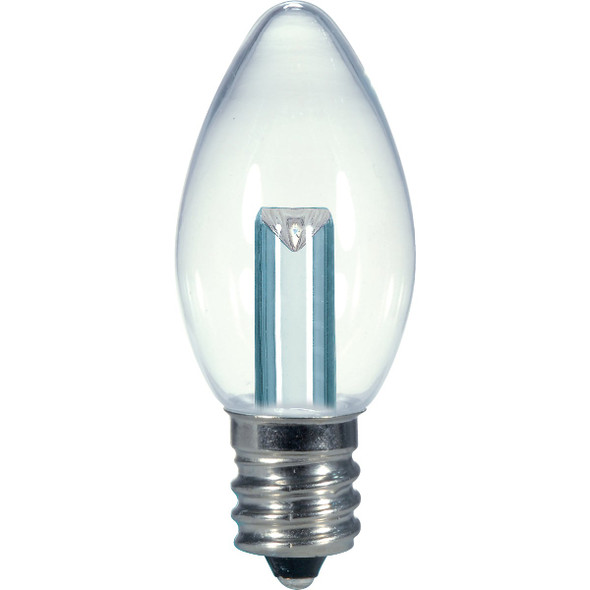 Satco 0.5w C7 Led 27k Clr Bulb S9156