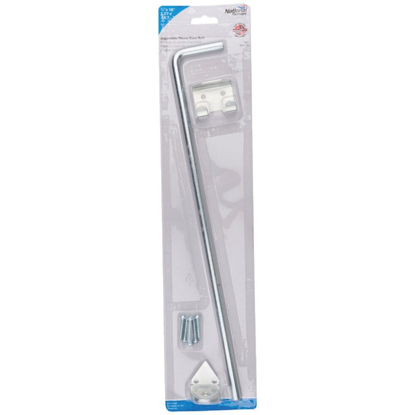 National Hardware 1-2 In. X 18 In. Zinc Plated Steel Cane Bolt N177-196 201451