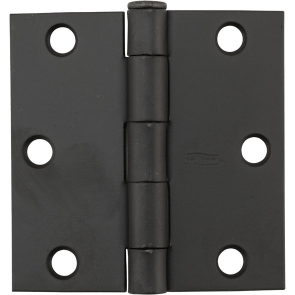 National Hardware 3 In. Oil Rubbed Bronze Square Door Hinge N830-205 201252