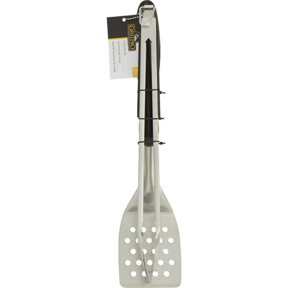 GrillPro Soft Grip Handle Stainless Steel 2-Piece BBQ Tool Set 40008 801614