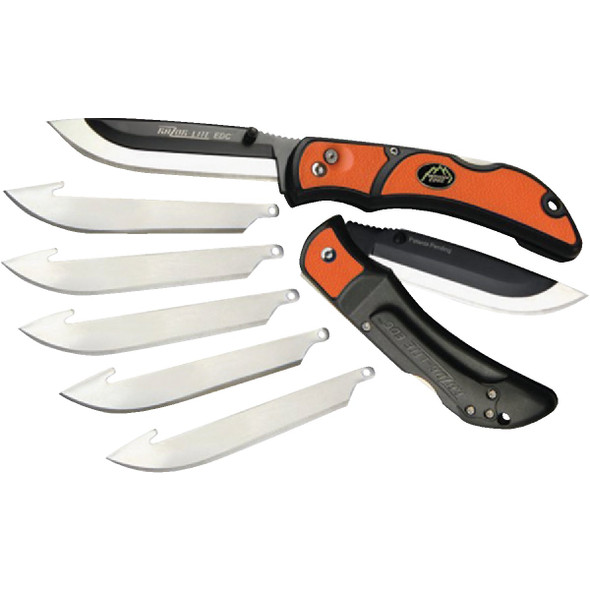 Outdoor Edge Razor-Lite Replaceable Blade 3-1/2 In. Folding Knife, Blaze Orange Outdoor Edge Razor-Lite Replaceable Blade 3-1/2 In. Folding Knife, Blaze Orange