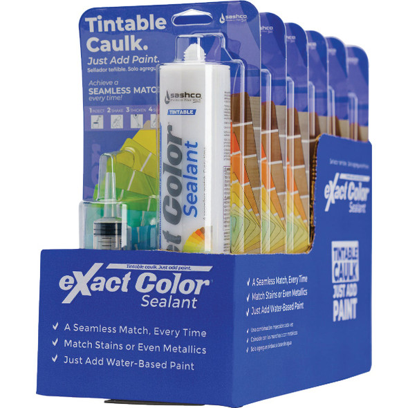 Sashco eXact color 9.5 Oz. Tint Base Tintable Acrylic Latex Caulk DIY Kit. 12030 771845