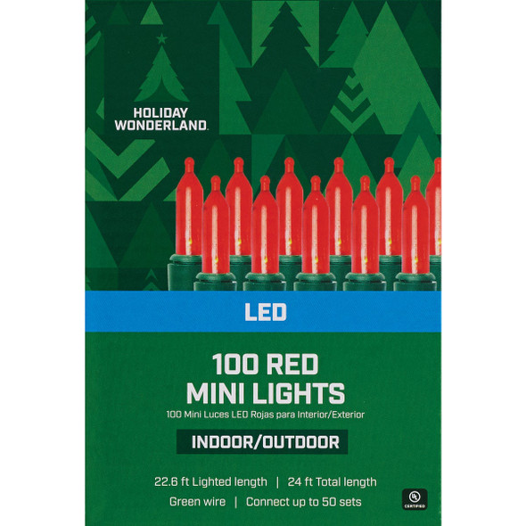 Home Impressions Red 100-Bulb Mini LED Light Set KT-LED-2413