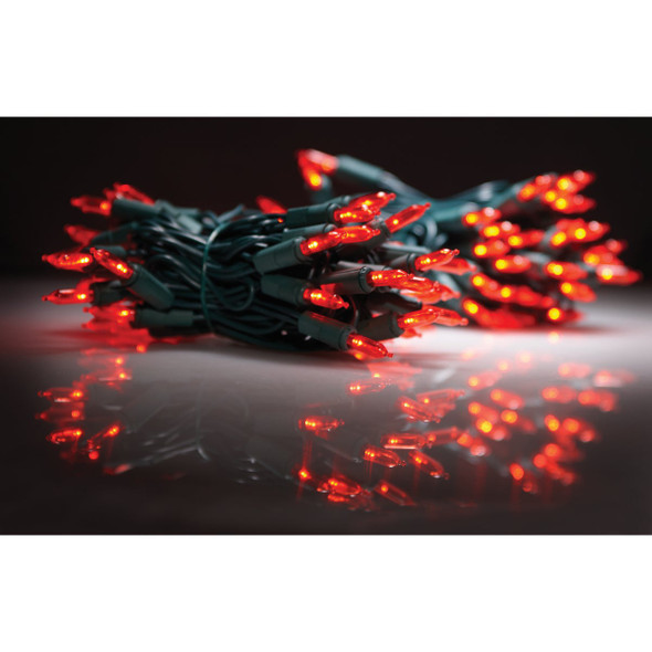 Home Impressions Red 100-Bulb Italian Style LED Light Set