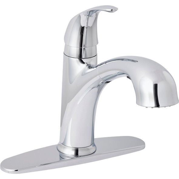 Home Impressions 1-Handle Lever Pull-Out Kitchen Faucet, Chrome FP4AF298CP-JPA9