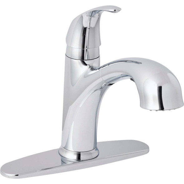 Home Impressions 1-Handle Lever Pull-Out Kitchen Faucet, Chrome FP4AF298CP-JPA9