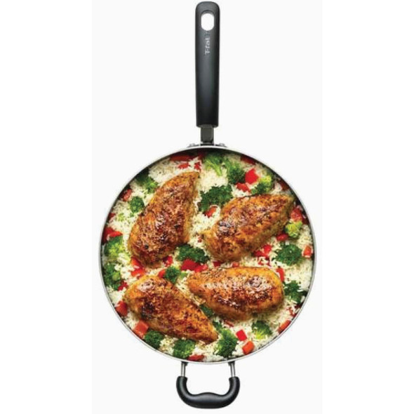 T-Fal Essentials 5 Qt. Black Non-Stick Jumbo Cooker with Lid T-Fal Essentials 5 Qt. Black Non-Stick Jumbo Cooker with Lid