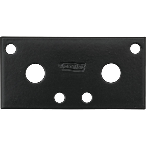 National Hardware 3 In. x 1.3 In. Black Heavy Duty Mending Plate N351-454 200798
