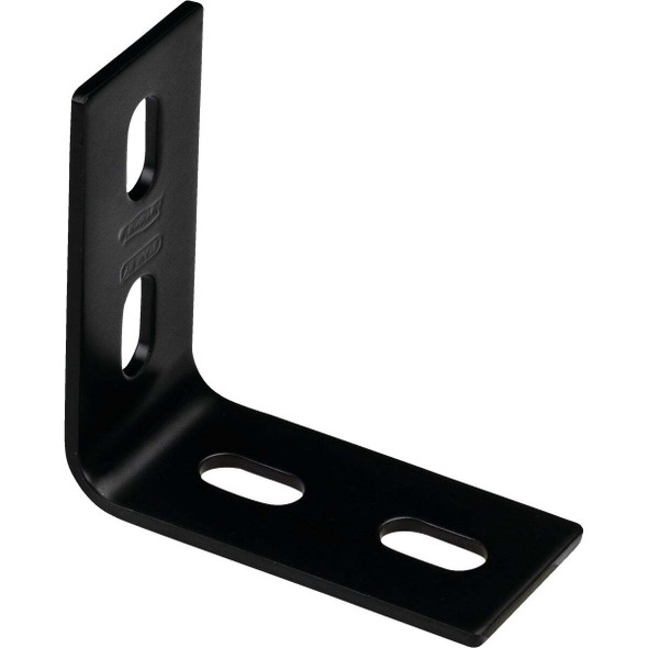 National Hardware 3.1 In. x 1.5 In. Black Heavy-Duty Corner Brace N351-463