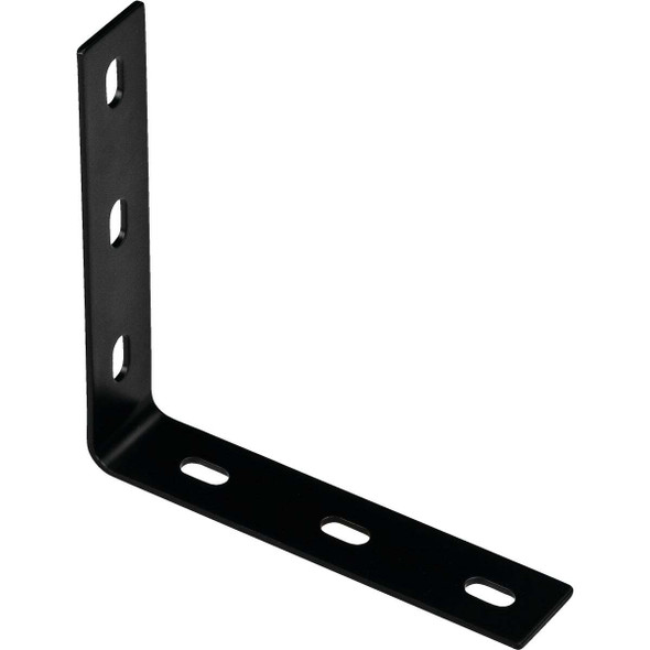 National Hardware 7.1 In. x 1.5 In. Black Heavy-Duty Corner Brace N351-465