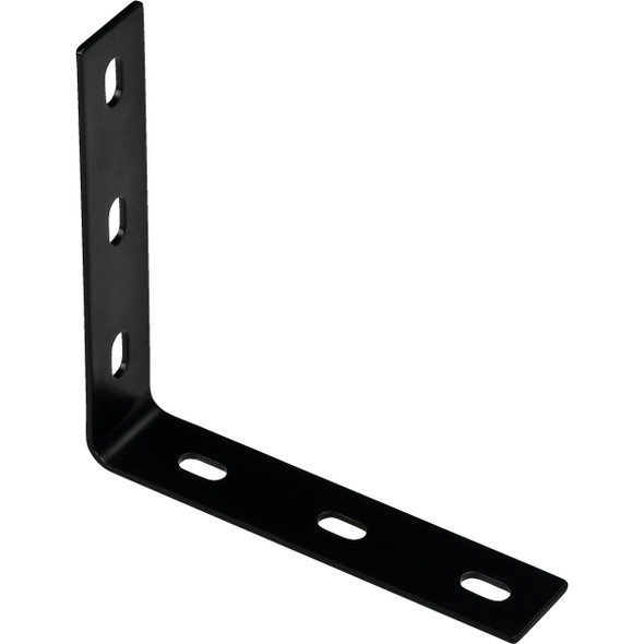 National Hardware 7.1 In. x 1.5 In. Black Heavy-Duty Corner Brace N351-465