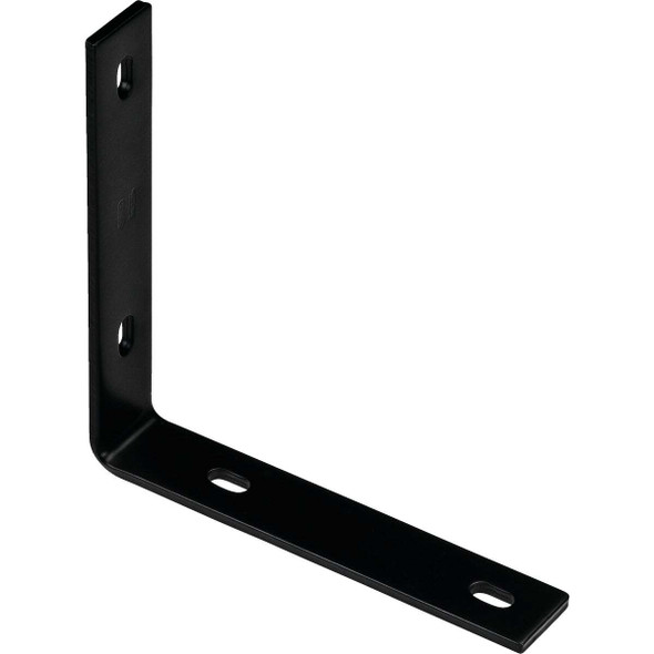 National Hardware 8.25 In. x 1.5 In. Black Heavy-Duty Corner Brace N351-467