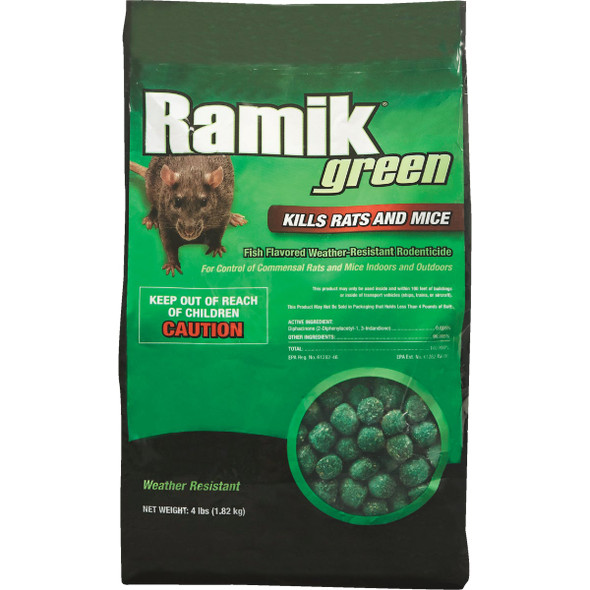 Ramik Green Nugget Rat And Mouse Poison, 4 Lb. 116336