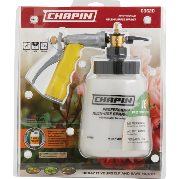 Chapin 32 Oz. Hose End Sprayer with Precision Metering Dial G362D 705031