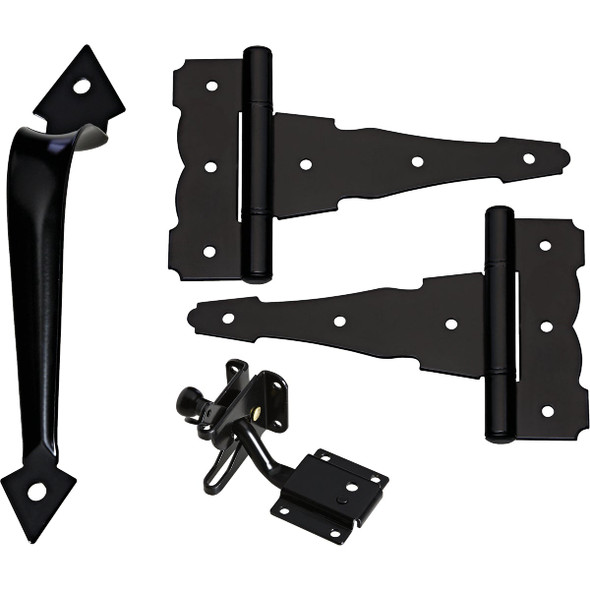 National Hardware Black Decorative Gate Kit N343-467