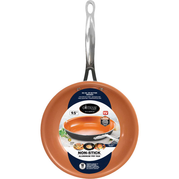 Gotham Steel 9.5 In. Copper Ceramic Non-Stick Fry Pan 9951