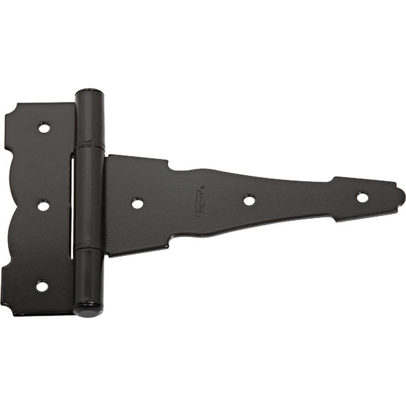 National Hardware 6 In. Black Ornamental Reversible T-Hinge N881-912