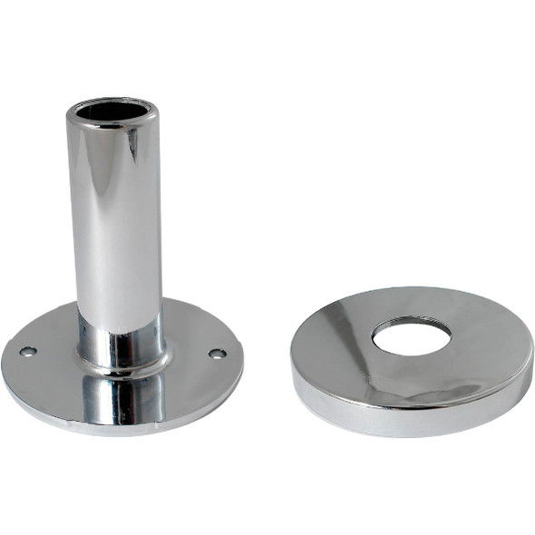 Keeney 1/2 In. Chrome-Plated Pipe Cover Tube and Flange K857-30 Keeney 1/2 In. Chrome-Plated Pipe Cover Tube and Flange K857-30
