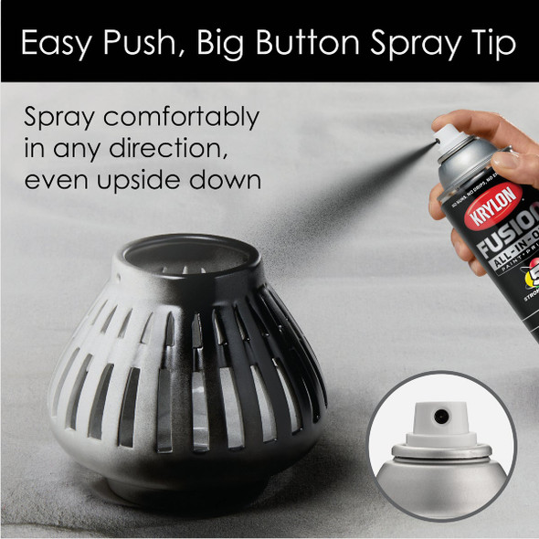 Krylon Fusion All-In-One Gloss Spray Paint & Primer, Black K02702007 772555