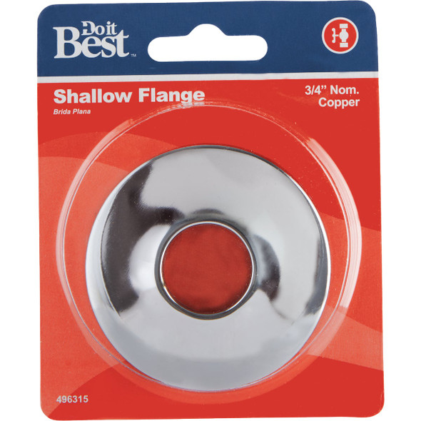 Do it Best 3-4 In. CTS Chrome-Plated Shallow Flange DIB802-89 496315