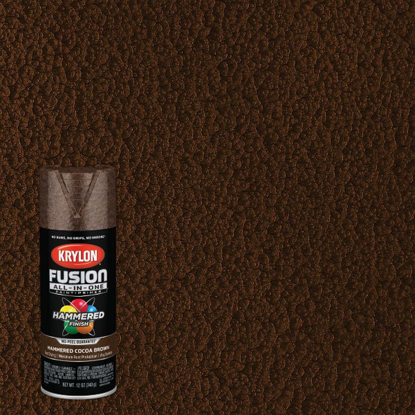 Krylon Fusion All-In-One Hammered Spray Paint & Primer, Cocoa Brown K02785007