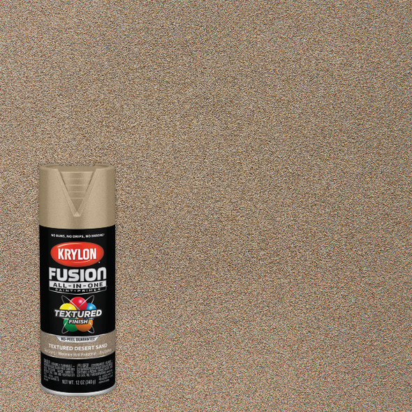 Krylon Fusion All-In-One Textured Spray Paint & Primer, Desert Sand K02781007