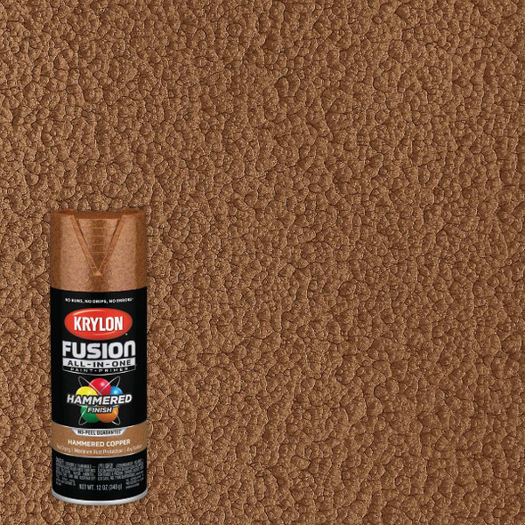 Krylon Fusion All-In-One Hammered Spray Paint & Primer, Copper K02786007