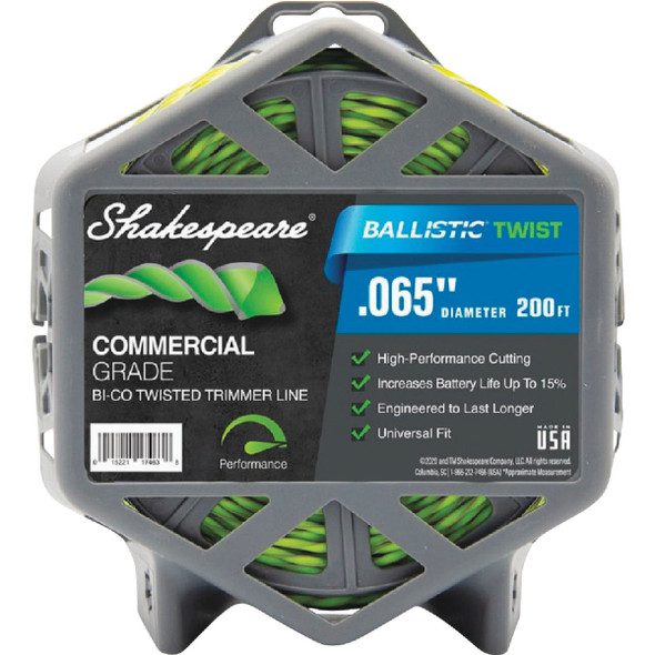 Shakespeare Ballistic Twist 0.065 In. x 200 Ft. Trimmer Line 17463