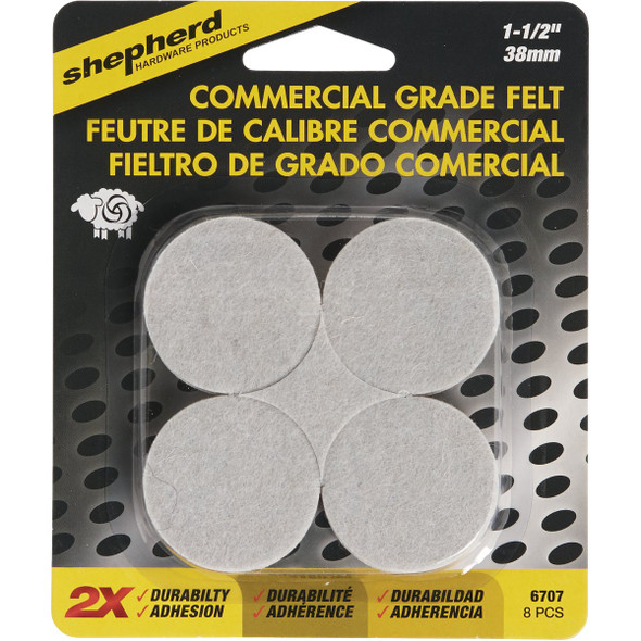 Shepherd Hardware 1-1-2" Com Hd Felt Pad 6707 200068