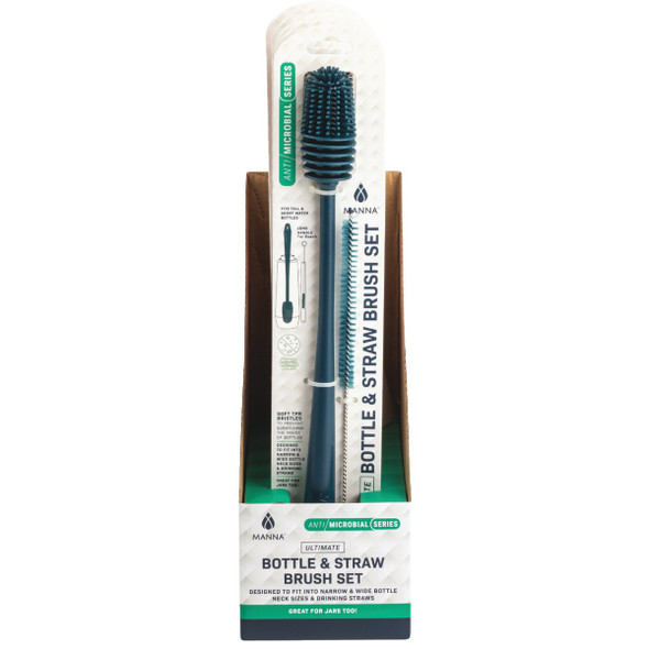 Manna Antimicrobial Bottle Brush & Straw Brush Cleaner (2-Piece) AC31737 615681