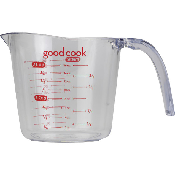 Goodcook 2 Cup Clear Plastic Measuring Cup Goodcook 2 Cup Clear Plastic Measuring Cup