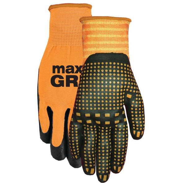 Midwest Quality Glove Max Grip Men's Large Nitrile Coated Glove 94-L