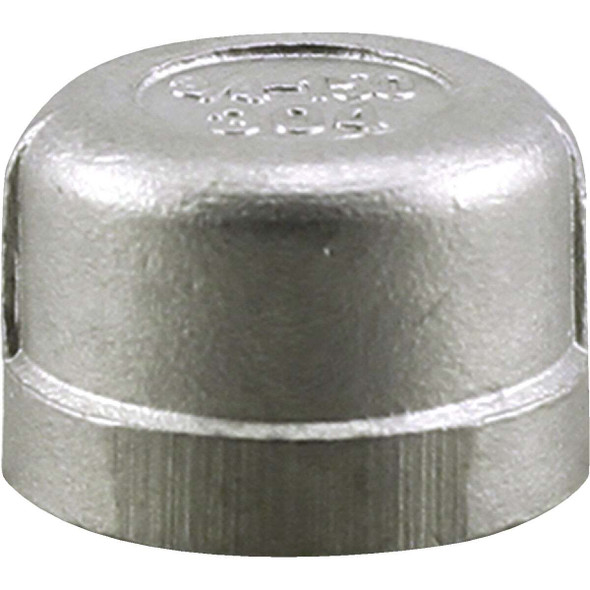 PLUMB-EEZE 1 In. FIP Stainless Steel Cap U2-SSCA-10