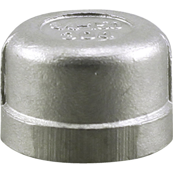 PLUMB-EEZE 1 In. FIP Stainless Steel Cap U2-SSCA-10