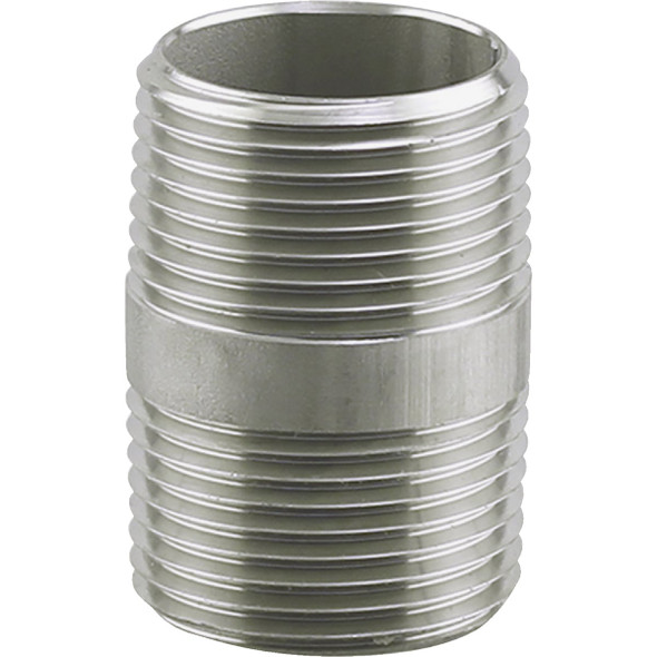 PLUMB-EEZE 1/4 In. MIP x 1-1/2 In. Stainless Steel Nipple U2-SSN-0215 PLUMB-EEZE 1/4 In. MIP x 1-1/2 In. Stainless Steel Nipple U2-SSN-0215