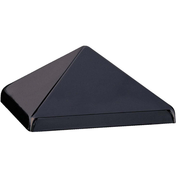Deckorators 4 In. x 4 In. Metal Black Post Cap 158499