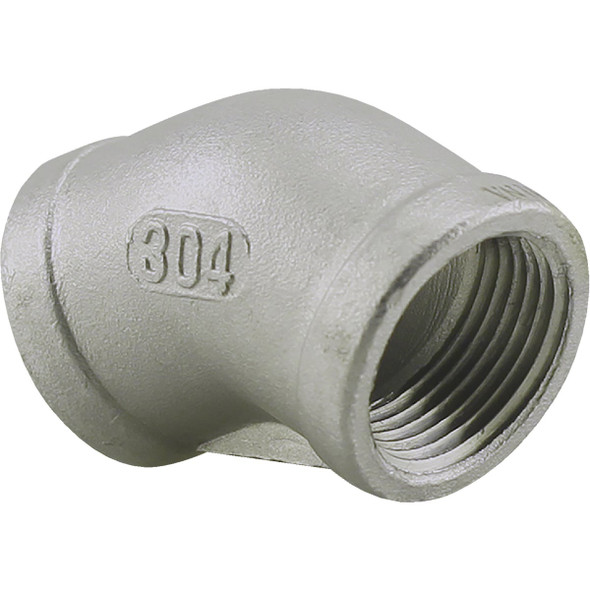 PLUMB-EEZE 3/4 In. FIP 45 Deg. Stainless Steel Elbow (1/8 Bend) U2-SSE4-07