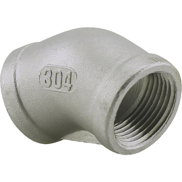 PLUMB-EEZE 1 In. FIP 45 Degree Stainless Steel Elbow U2-SSE4-10