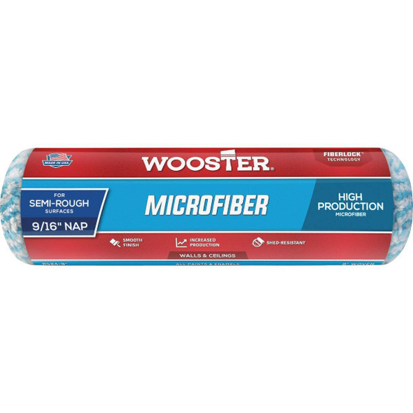 Wooster 9 In. x 9/16 In. Microfiber Roller Cover R524-9